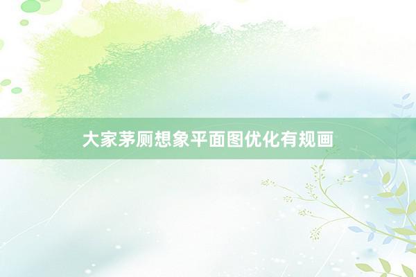 大家茅厕想象平面图优化有规画