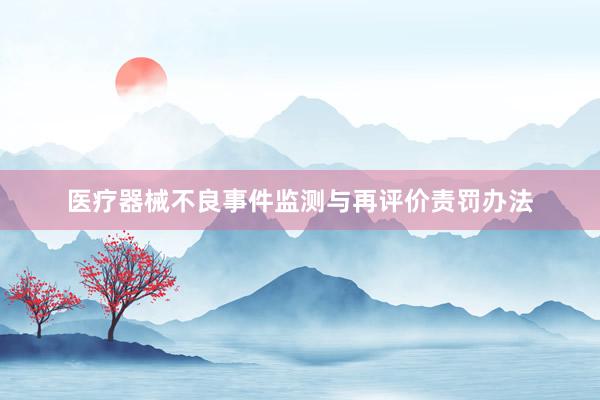 医疗器械不良事件监测与再评价责罚办法