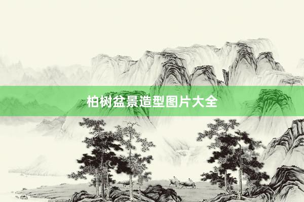 柏树盆景造型图片大全